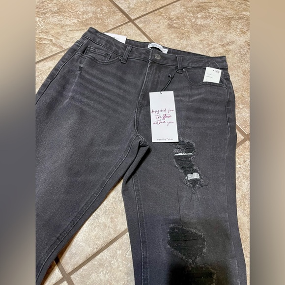 New with tags vanilla star rip and repair skinny jeans w30/11 - Picture 2 of 5